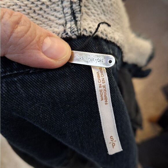 Free People Denim & knit hooded jacket - Picture 11 of 11